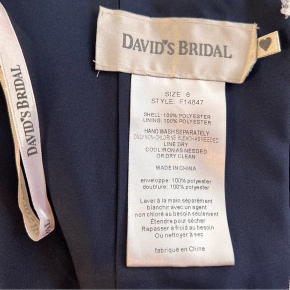 Davi’s Bridal DRESS 👗 size 6 Blue - Picture 10 of 12